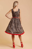 13581 DOLLY & DOTTY AMANDA leopard print swing dress