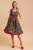 13581 DOLLY & DOTTY AMANDA leopard print swing dress