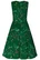 14332 DOLLY & DOTTY AMANDA vintage style forest green bird print dress