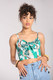 60218 HELL BUNNY ULULANI viskoosinen kuviollinen crop-toppi