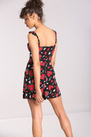 50268 HELL BUNNY KATE HEART PLAYSUIT