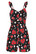 50268 HELL BUNNY KATE HEART viskoosinen leikkipuku sydänprintillä