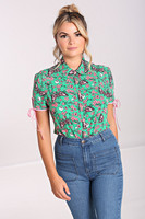 60219 HELL BUNNY MADILYNN BLOUSE