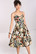 40323 HELL BUNNY ADELAIDA pohjemittainen mekko, vintage kukkaprintillä