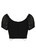 60224 HELL BUNNY TIFA lyhyt musta crop toppi ketjusomisteella