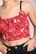 60237 HELL BUNNY EMMYLOU punavalkoinen crop toppi länkkäri printillä