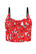 60237 HELL BUNNY EMMYLOU punavalkoinen crop toppi länkkäri printillä
