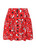 50269 HELL BUNNY EMMYLOU punainen minihame valkoisin länkkäriprintein