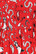 40334 HELL BUNNY EMMYLOU punainen maximekko, valkoinen western printti