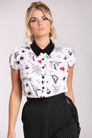 60230 HELL BUNNY AVERY BLOUSE