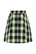 50270 HELL BUNNY TAMMY tartan -kuosinen minihame musta/neonvihreä