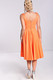 40328 HELL BUNNY HEIDI 50-luvun tyylin mekko puuvillasatiinia, oranssi
