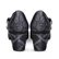 HCD120 BLACK TUDOR Mary Jane Pump, mid heels