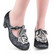 HCD120 BLACK TUDOR Mary Jane Pump, mid heels