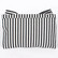 BAG6022 STRIPED CLUTCH, black/white