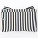 BAG6022 STRIPED CLUTCH, black/white