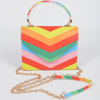 BAG3842 RAINBOW PRINT pieni käsilaukku, multicolor