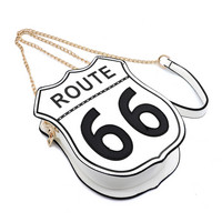 BAG6421 ROUTE 66 CLUTCH, wht