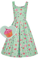 12574 DOLLY & DOTTY AMANDA mint green vintage style Afternoon Tea Dress