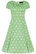 CLAUDIA mintunvihreä polka dot mekko