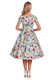 82475 DOLLY & DOTTY  LILY FLORAL off-shoulder dress, green