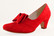 357 CHANTANA shoes, micro suede, red