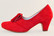357 CHANTANA shoes, micro suede, red