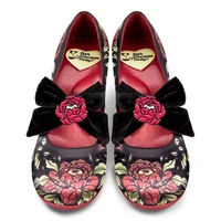 HCD124 ROSE OF LIFE Mary Jane Pump, mid heels