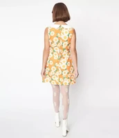 211386 UV SUNFLOWERS mini mekko, oranssi/valk
