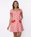 206730 UV PINK DENIM CHERRY PRINT DRESS