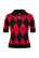 60255 HELL BUNNY AMY TOP, black/red