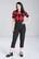 60255 HELL BUNNY AMY TOP, black/red