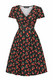 62042 LADY VINTAGE LYRA MINI BLACK CHERRY dress. SIZE XS