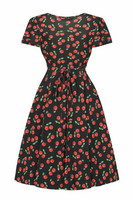 62042 LADY VINTAGE LYRA MINI BLACK CHERRY dress.