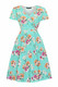 62041 LADY VINTAGE LYRA MINI AQUAMARINE FLORAL dress.