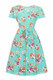 62041 LADY VINTAGE LYRA MINI AQUAMARINE FLORAL dress.