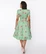 02405 UV RETRO SEWING PRINT DAHLIA swing dress