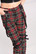 50262 HELL BUNNY RUDIE punamustat tartankuosiset housut remmitehostein