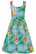 56990 DOLLY & DOTTY AMANDA TROPICAL swing dress, blu