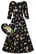 15260 DOLLY & DOTTY SCARLETTE FLORAL PRINT DRESS, blk/yel
