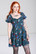 40362 HELL BUNNY Sianna Mini Dress, teal