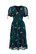 40363 HELL BUNNY Sianna Midi  dress, teal