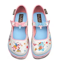HCD215 KITSCHY BLANKET Mary Jane Platform