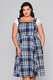 220837 COLLECTIF ELOISE MOONLIGHT check pinafore dress