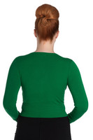 6349 HELL BUNNY PALOMA CARDIGAN, GRN