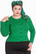 6349 HELL BUNNY PALOMA NEULETAKKI, VIHREÄ