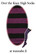 1002 Over knee high, stripe blk/pur