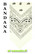 bandana, white