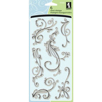 Inkadinkado: Sketchy Flourishes  - kirkas leimasinsetti