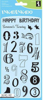 Inkadinkado: Birthday Numbers - kirkas leimasinsetti